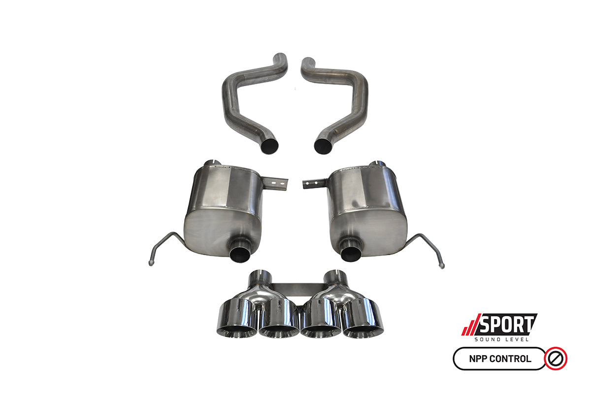 [OPEN BOX ITEM] Xtreme, Sport / 2.75 in Axle-Back 4.5 in Twin Tips | 2015-2019 Corvette C7 Z06, ZR1, GS Man (14766, 14768)