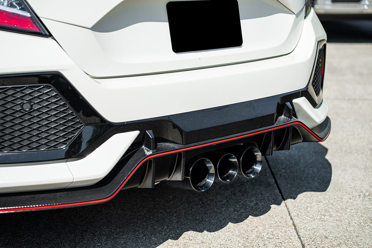Xtreme / 3.0 in Front Pipe-Back Tri Straight Tips | 2017-2021 Honda Civic Type-R FK8 (21303)
