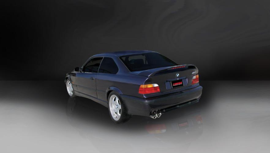 Sport 2.25 in Cat Back 3.0 in Twin Tips 1992 1999 BMW 325 328 M3 E36 14553 Sport Black PVD