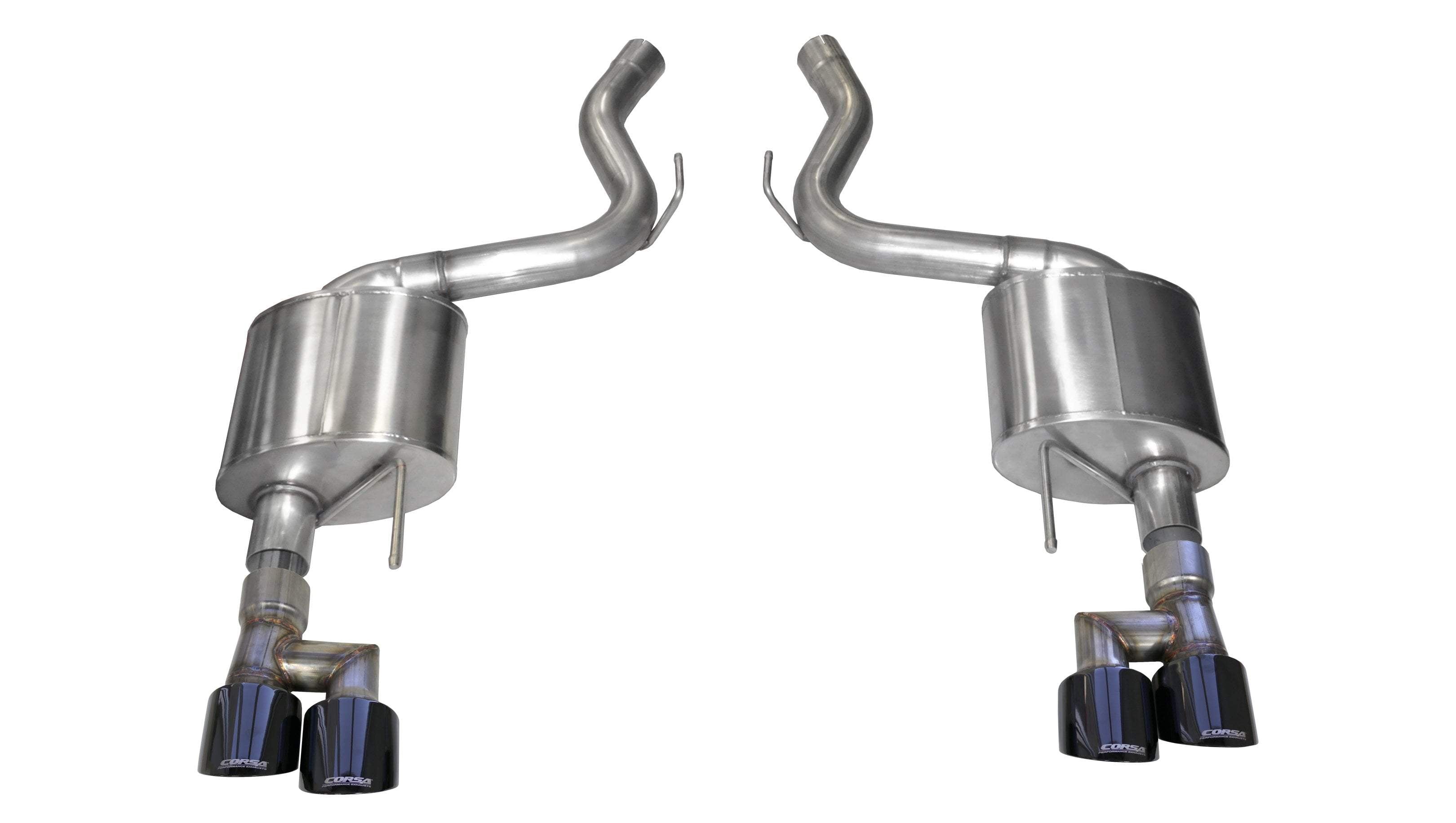 CORSA Performance 2018 2023 Ford Mustang GT 5.0L V8 Quad Tips